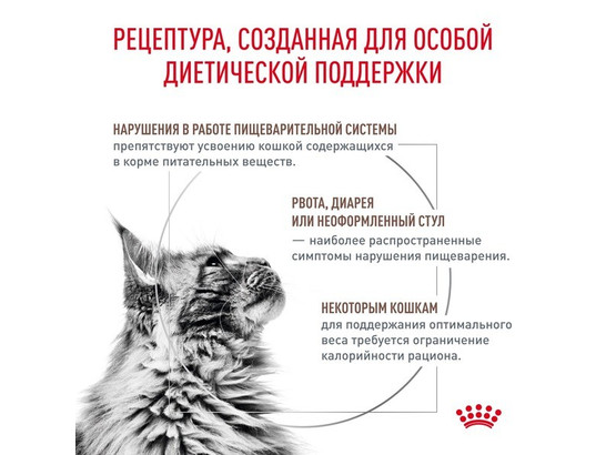 Royal Canin для кошек Gastrointestinal Moderate Calorie, 2.0кг