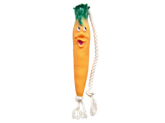 Игрушка Морковь на веревке 21см, 16498
