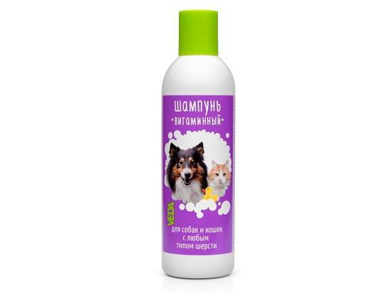 Витаминный шампунь для собак и кошек, 220 мл (080620)