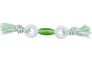 Игрушка д/с CanineClean Регби и 2 кольца с ароматом мяты, нейлон/синтетич. резина 39см, зеленый