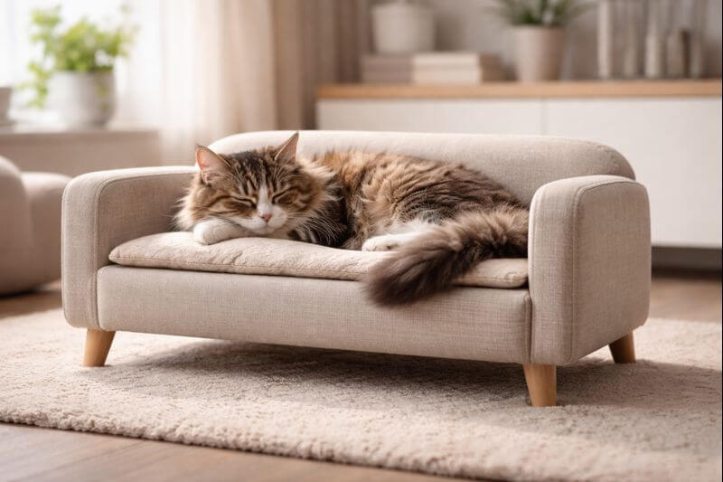 Виды лежанок для кошек: что выбрать?
