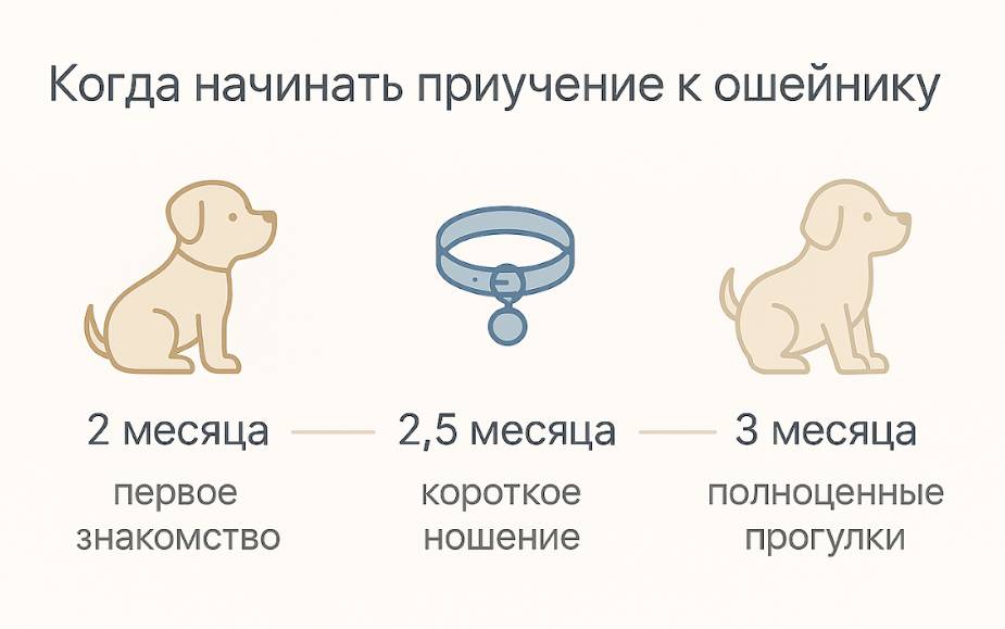 Приучение к ошейнику