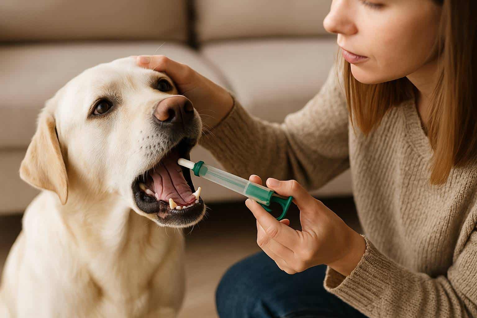 С помощью таблеткодавателя