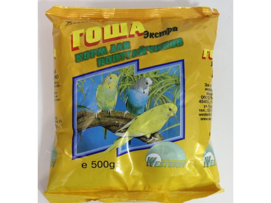 Корм Гоша Экстра д/волн. попугаев 500г, 30шт.упак