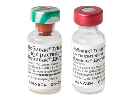Вакцина Нобивак Trikat Trio д/к 1доза/25 доз.упак/Интервет/