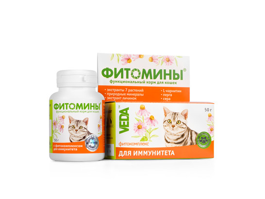 Фитомины д/к д/иммунитета 50г /функц.корм/Веда/30 упак.кор/ 