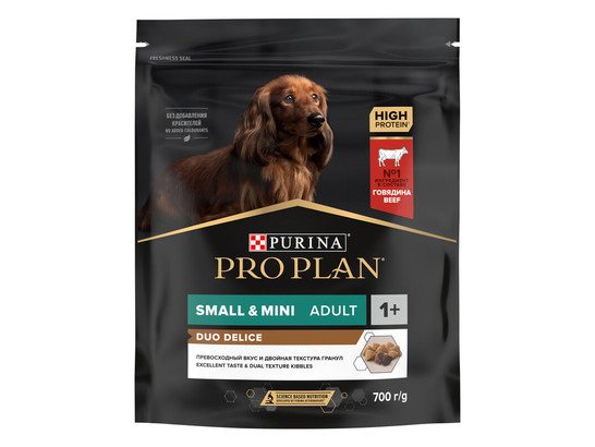 Pro Plan для собак мелких пород Duo Delice Small&Mini Adult, 0.7кг