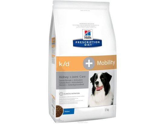 Hill's для собак Prescription Diet k/d + Mobility, 12.0кг