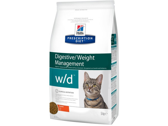 Hill's для кошек Prescription Diet w/d, 5.0кг