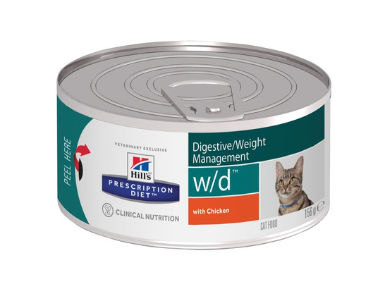 Hill's для кошек Prescription Diet w/d, 0.156кг, конс