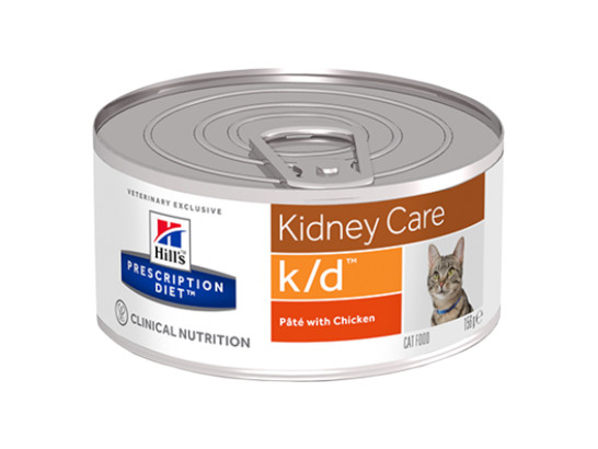 Hill's для кошек Prescription Diet k/d, 0.156кг, конс