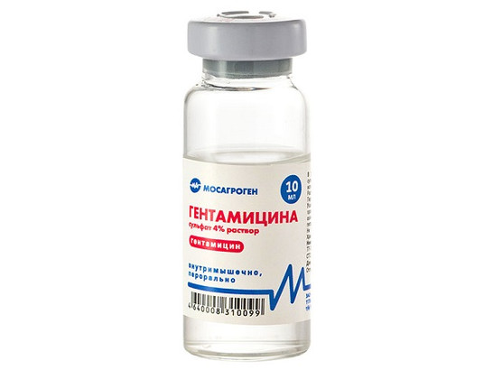 Гентамицин 4% 10 мл /40 фл.упак/МАГ
