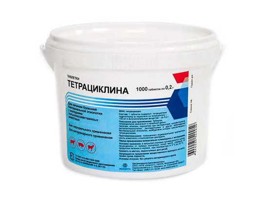 Тетрациклин 1000 таб./200г /Асконт+/24 бан.упак/