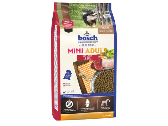 Bosch Mini Adult с ягнёнком и рисом сухой корм для собак 1кг
