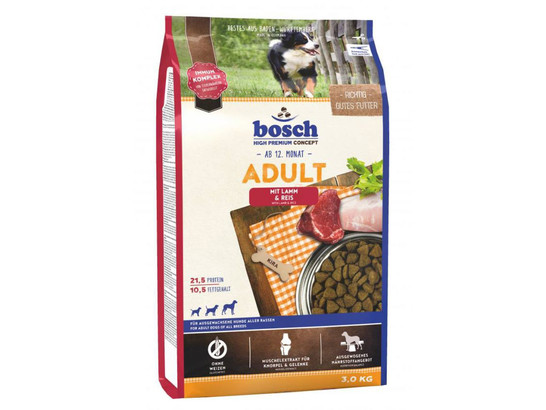 Bosch Adult с ягнёнком и рисом сухой корм для собак 3кг