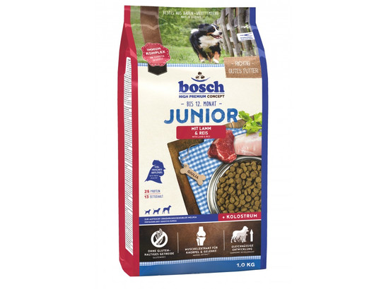 Bosch Junior с ягнёнком и рисом сухой корм для щенков 1кг