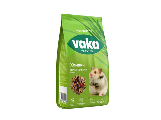 Корм Вака High QUALITY д/хомяков 500г, 10шт.упак