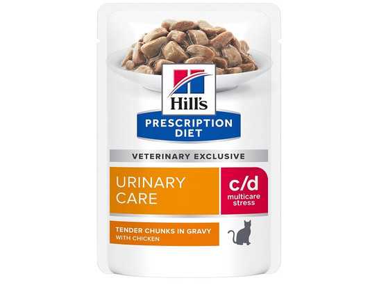 Hill’s для кошек Prescription Diet c/d Urinary Stress, 0.085кг, пауч