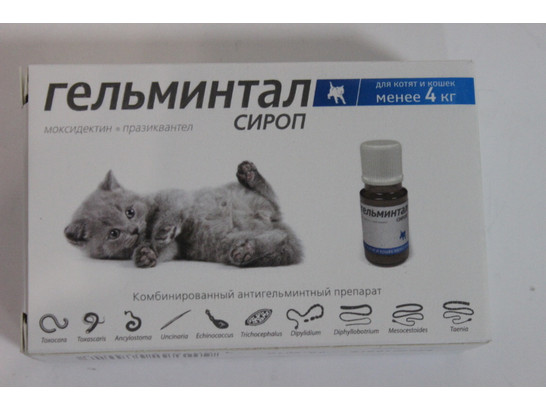 Купить гельминтал сироп для котят и кошек до 4кг, neoterica в Самаре за 275  руб в интернет-магазине