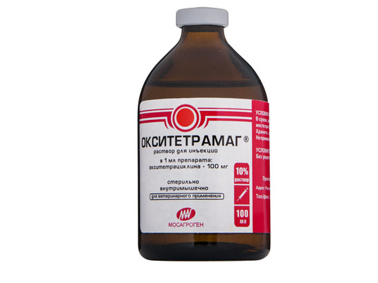 Окситетрамаг 100 мл /10% р-р окситетрациклина/МАГ/80 фл.упак/