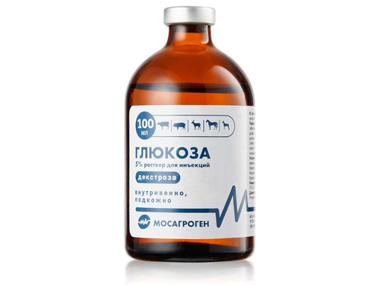 Глюкоза 5% 100 мл /МАГ/80 фл.упак/