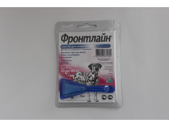 Капли Фронтлайн Спот Он д/с L 2,68 мл (20 - 40), Берингер Ингельхайм