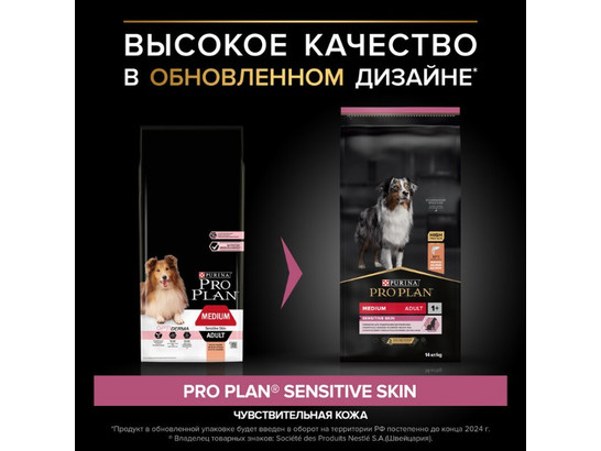 Pro Plan для собак средних пород Medium Adult, 14.0кг