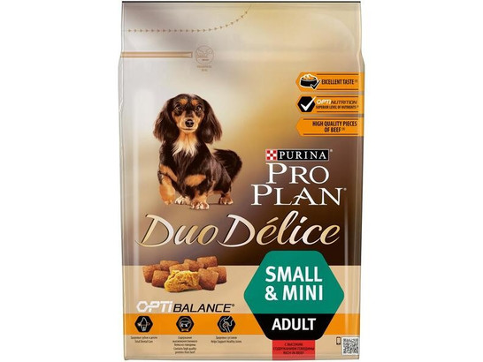 Pro Plan для собак мелких пород Duo Delice Small&Mini Adult, 2.5кг