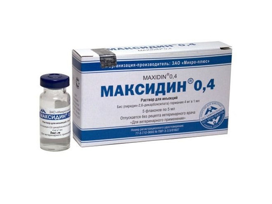 Максидин иньекц. 0,4% 5 мл /Гама-Маркет/5 фл.упак/