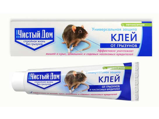 Клей Чистый дом 130г от грызунов и насекомых, 24шт.упак
