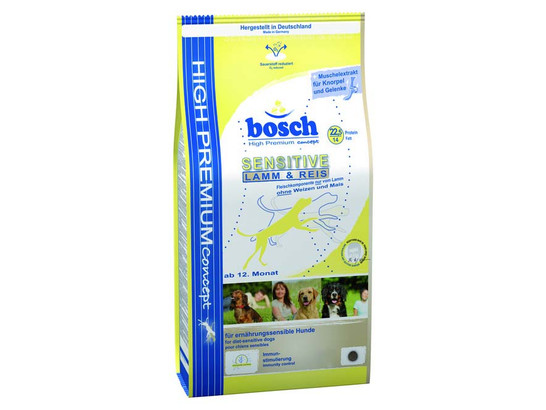Bosch Sensitive с ягнёнком и рисом сухой корм для собак 3кг