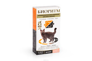БИОРИТМ функциональный витаминно-минеральный корм со вкусом морепродуктов для кошек, 48 табл. по 0,5 г (020620)