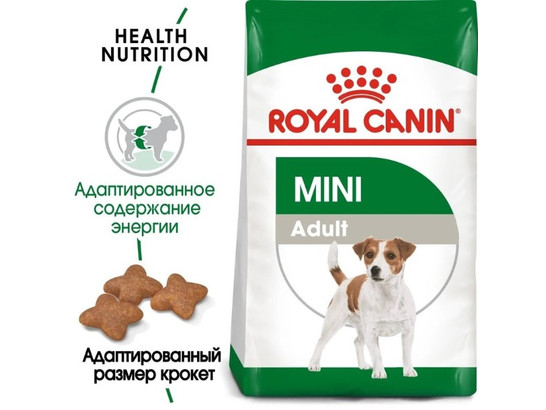 Royal Canin для собак Mini Adult, 0.5кг + 0.3кг