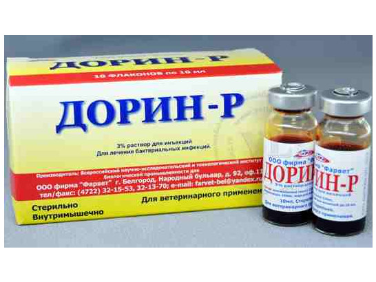 Дорин-Р 3% 300мг/10 мл р-р д/инъекций 1фл. /Фарвет/10 фл.упак/