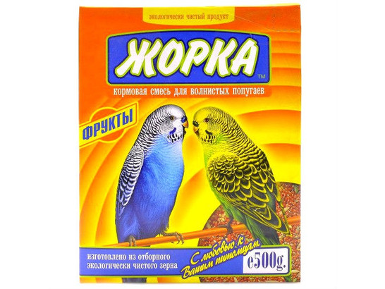 Корм Жорка д/волн. попугаев 500г фрукты, 14шт.упак