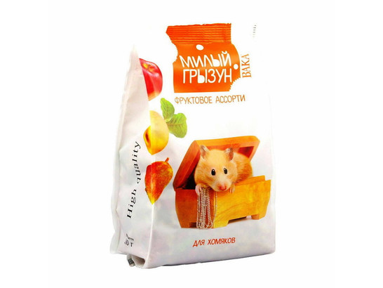 Корм Вака High QUALITY Милый грызун д/хомяков фруктовое ассорти 200г