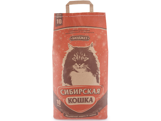 Наполнитель Сибир.Кошка 10л БЮДЖЕТ впитывающий
