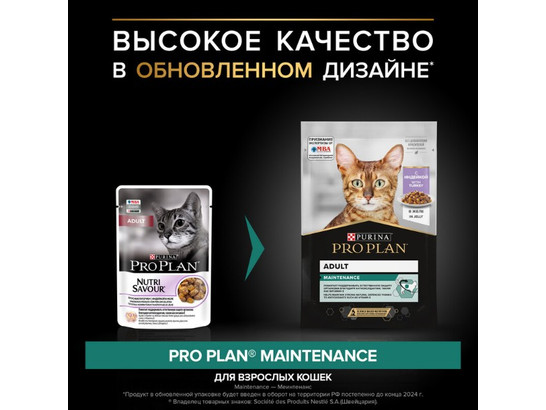 Купить purina pro plan adult maintenance влажный корм для взрослых кошек,  85г. в Самаре за 78 руб в интернет-магазине