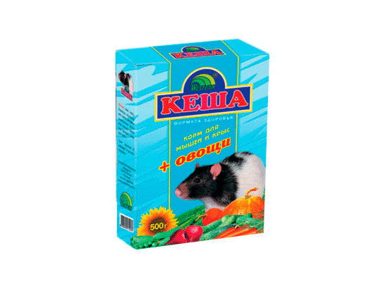 Корм Кеша д/крыс и мышей 500г ОВОЩИ, 28шт.упак