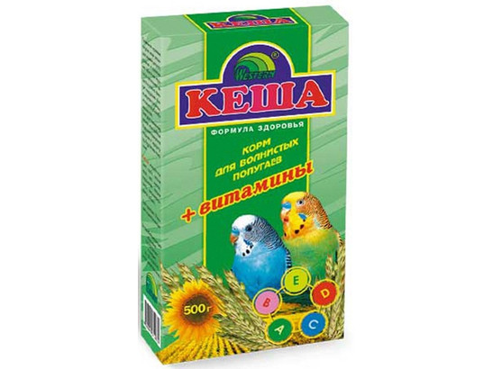 Корм Кеша д/попугаев 500г ВИТАМИНЫ, 28шт.упак