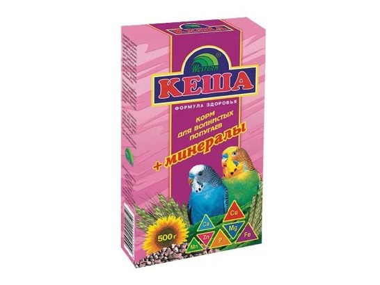 Корм Кеша д/попугаев 500г МИНЕРАЛЫ, 28шт.упак