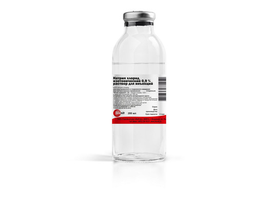 Натрия хлорид 0.9% 200 мл /Бионит/30 фл.упак/