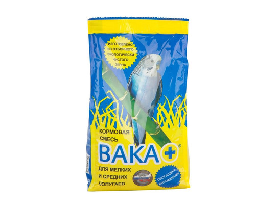 Корм Вака + д/мел и сред попугаев 500г, 10шт.упак