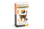 БИОРИТМ функциональный витаминно-минеральный корм со вкусом курицы для кошек, 48 табл. по 0,5 г (080620)