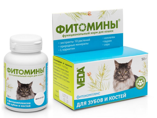 Фитомины д/к д/зубов и костей 50г /функц.корм/ /Веда/30 шт.кор/ 