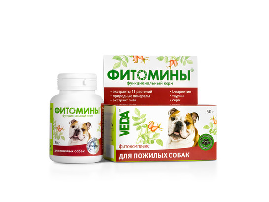 Фитомины д/с пожилых 50г /функц.корм/ /Веда/30 шт.кор/ 