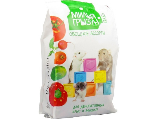 Корм Вака High QUALITY Милый грызун д/дек.крыс и мышей овощное ассорти 200г