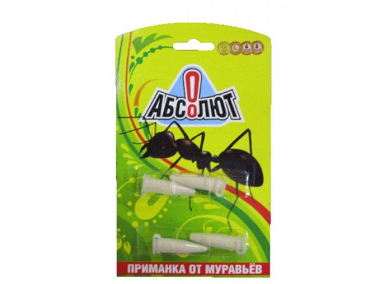 Абсолют приманка от садовых муравьев, 4 пробирки