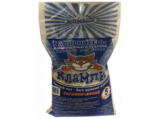 Наполнитель Клампи 5 л гигиенический /6 шт.упак/