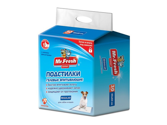 Подстилки 40*60 см М.Фреш РЕГУЛЯР Эксперт /F501/30 шт.упак/Неотерика/6 уп.кор/